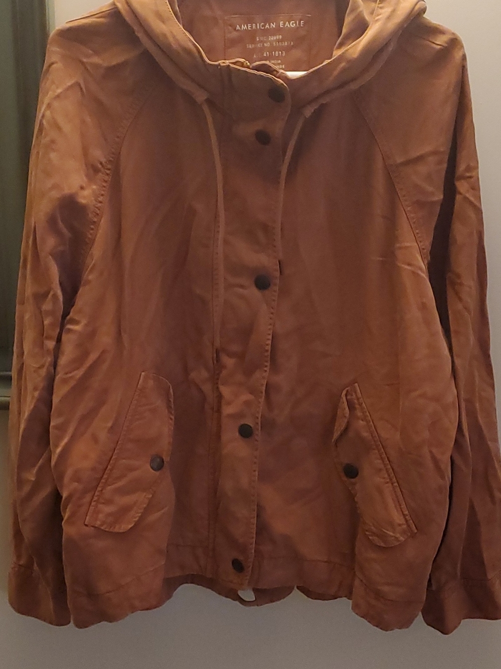 American Eagle Outfitters Women's Brown Hooded Utility Jacket